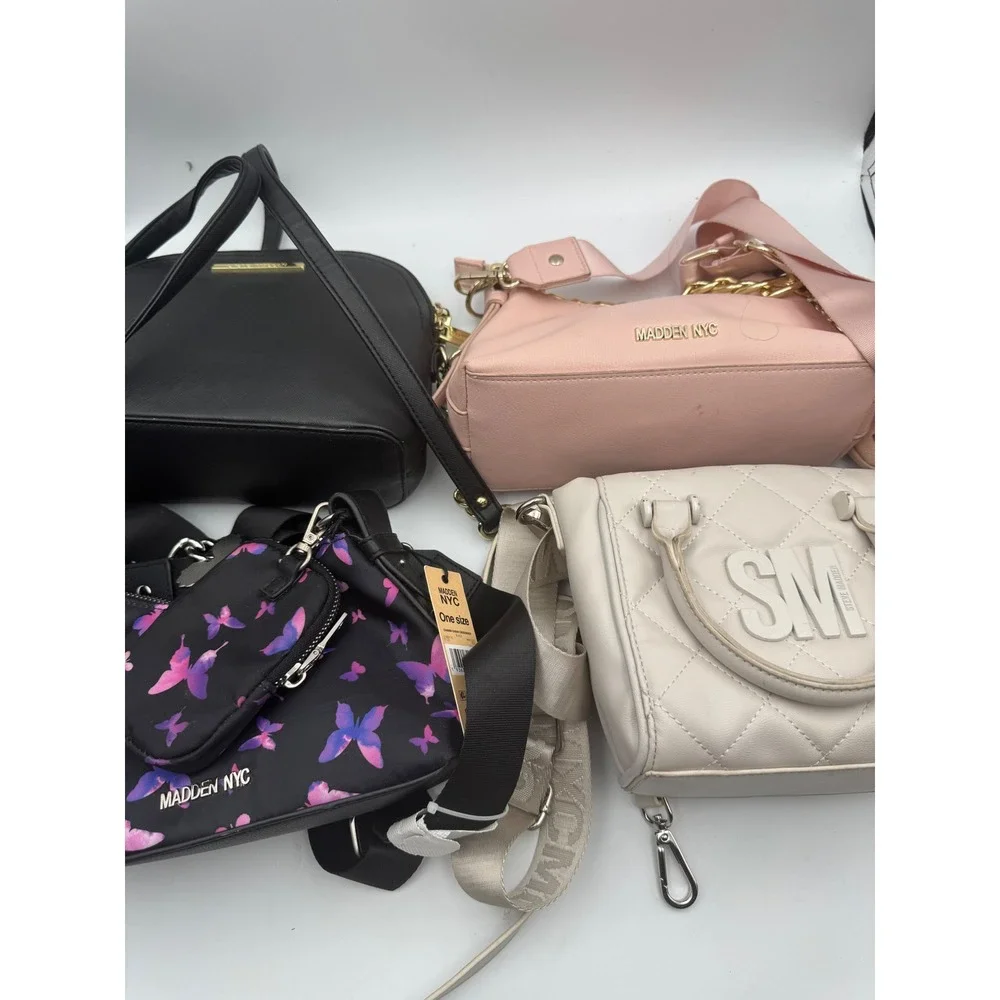 Lot of Steve Madden Pink Hobo Crossbody Bag with Gold Chain  lot‎ of 4